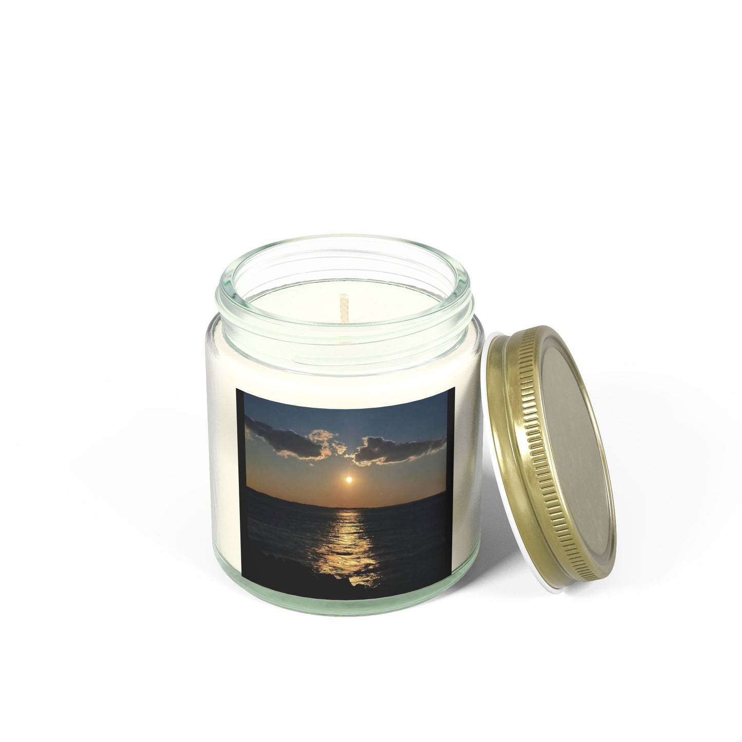 Coastal Sunset Scented Candle - Coconut Apricot Wax (4oz, 9oz)