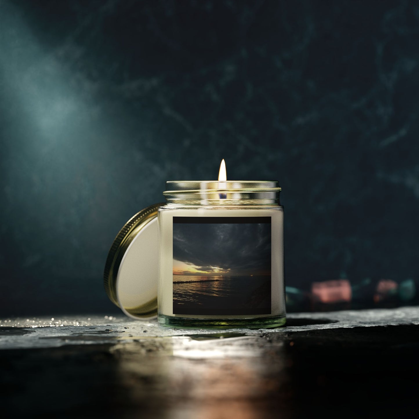 Coastal Sunset Scented Candle - Coconut Apricot Wax (4oz & 9oz)