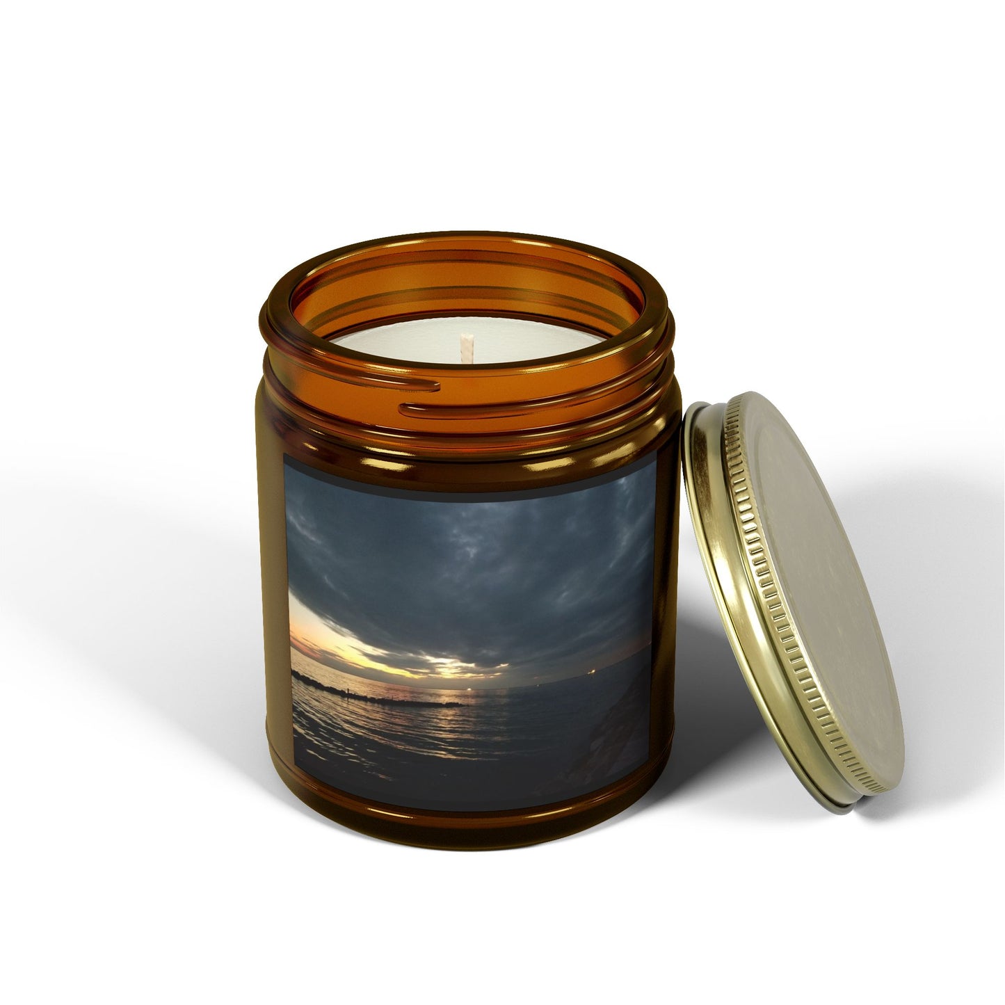 Coastal Sunset Scented Candle - Coconut Apricot Wax (4oz & 9oz)