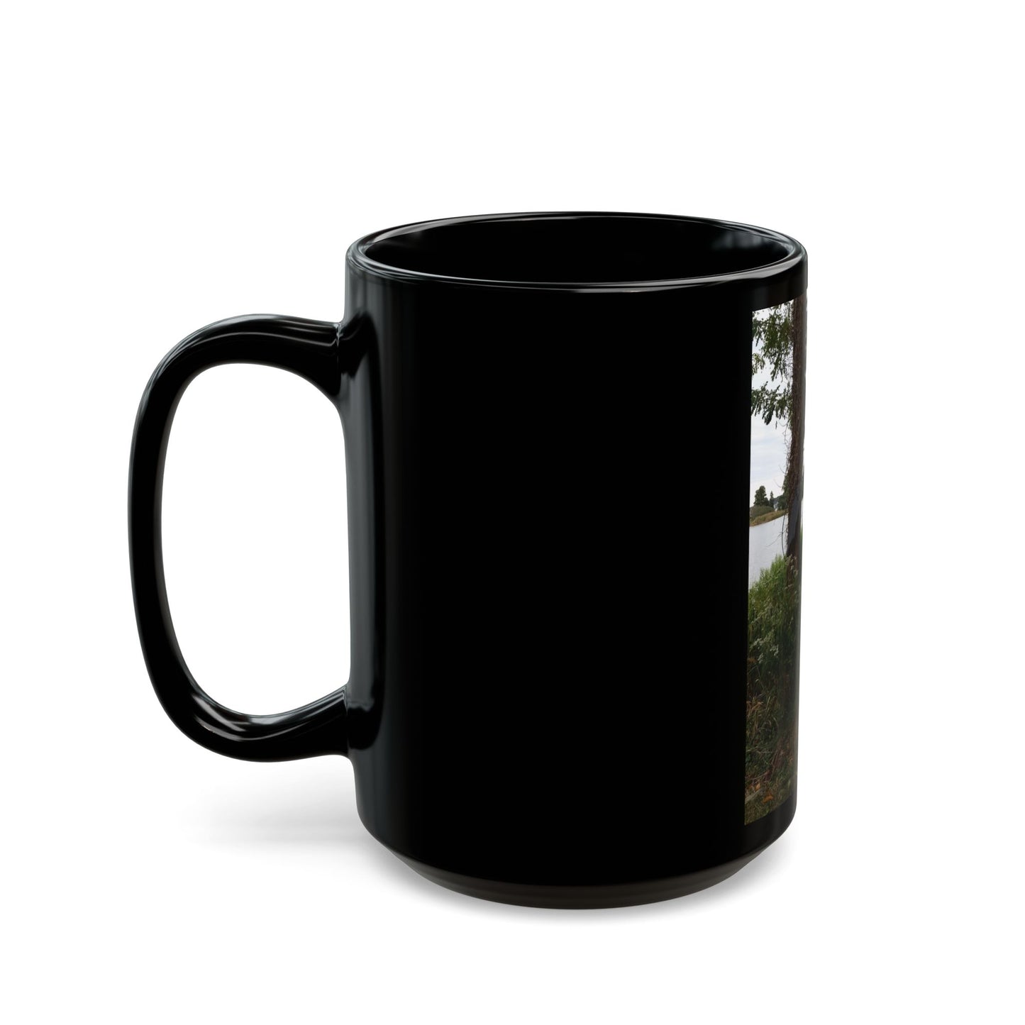Scenic Nature Black Mug