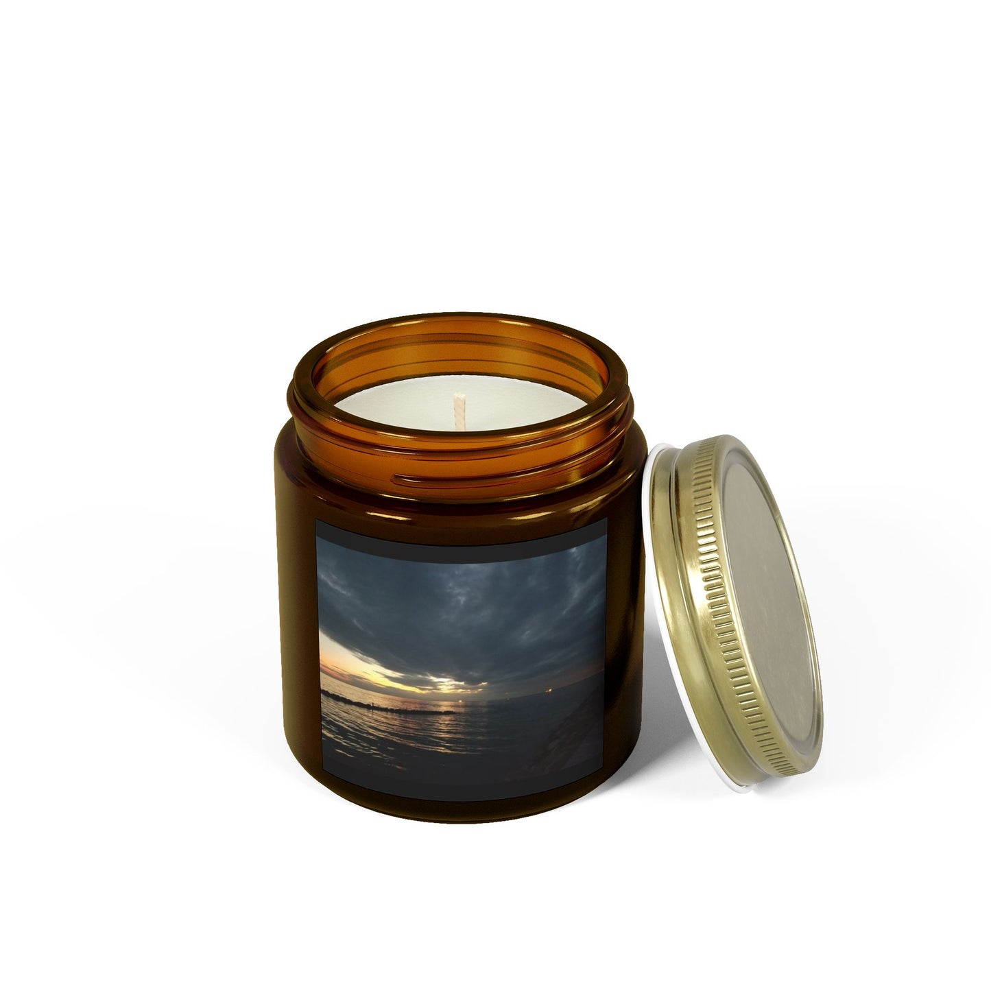 Coastal Sunset Scented Candle - Coconut Apricot Wax (4oz & 9oz)