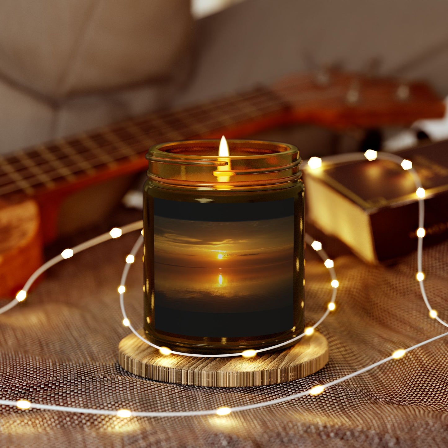 Sunset Scented Candle | Coconut Apricot Wax - 4oz & 9oz
