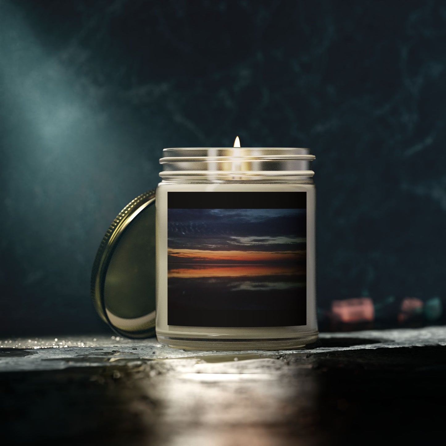 Sunset Bliss Scented Candle - Coconut Apricot Wax (4oz & 9oz)