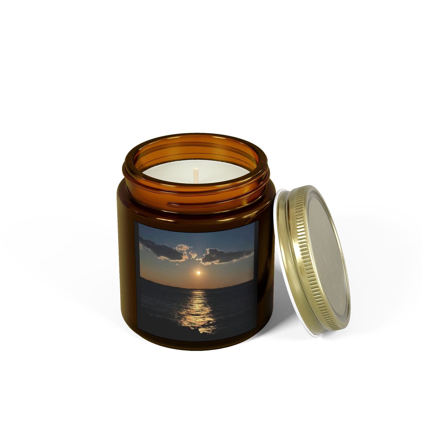 Coastal Sunset Scented Candle - Coconut Apricot Wax (4oz, 9oz)