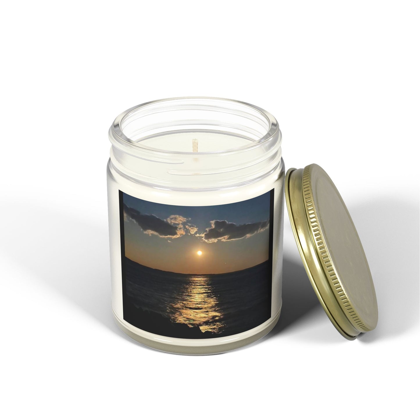 Coastal Sunset Scented Candle - Coconut Apricot Wax (4oz, 9oz)