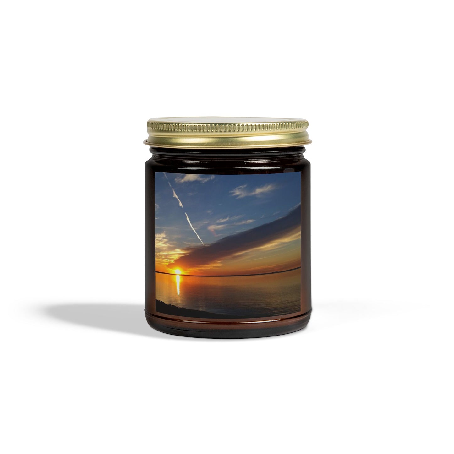 Sunset Serenity Scented Candles - Coconut Apricot Wax (4oz, 9oz)