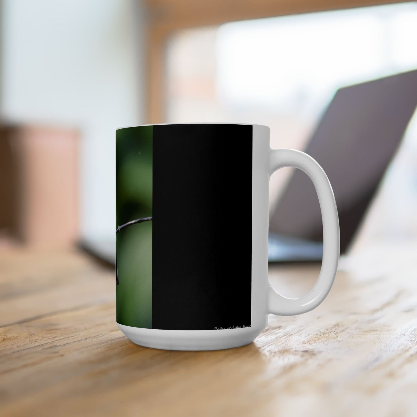 Blue / Green Hummingbird Ceramic Mug, (11oz, 15oz)