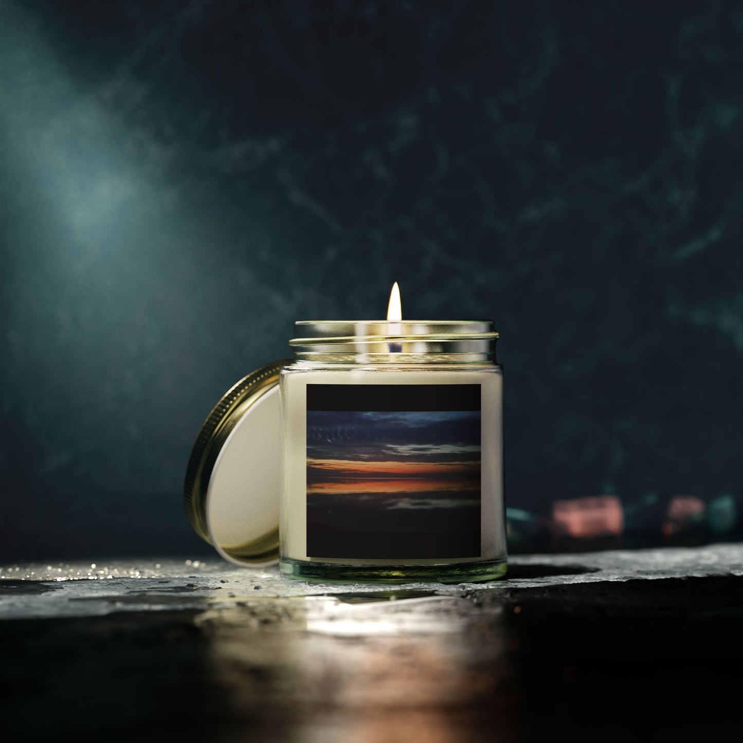 Sunset Bliss Scented Candle - Coconut Apricot Wax (4oz & 9oz)