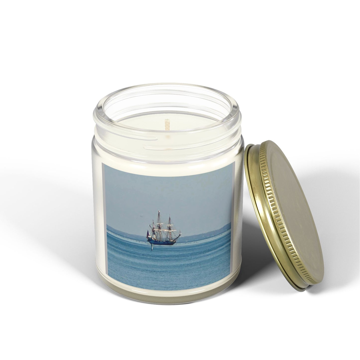 Nautical Scented Candles, Coconut Apricot Wax (4oz, 9oz)