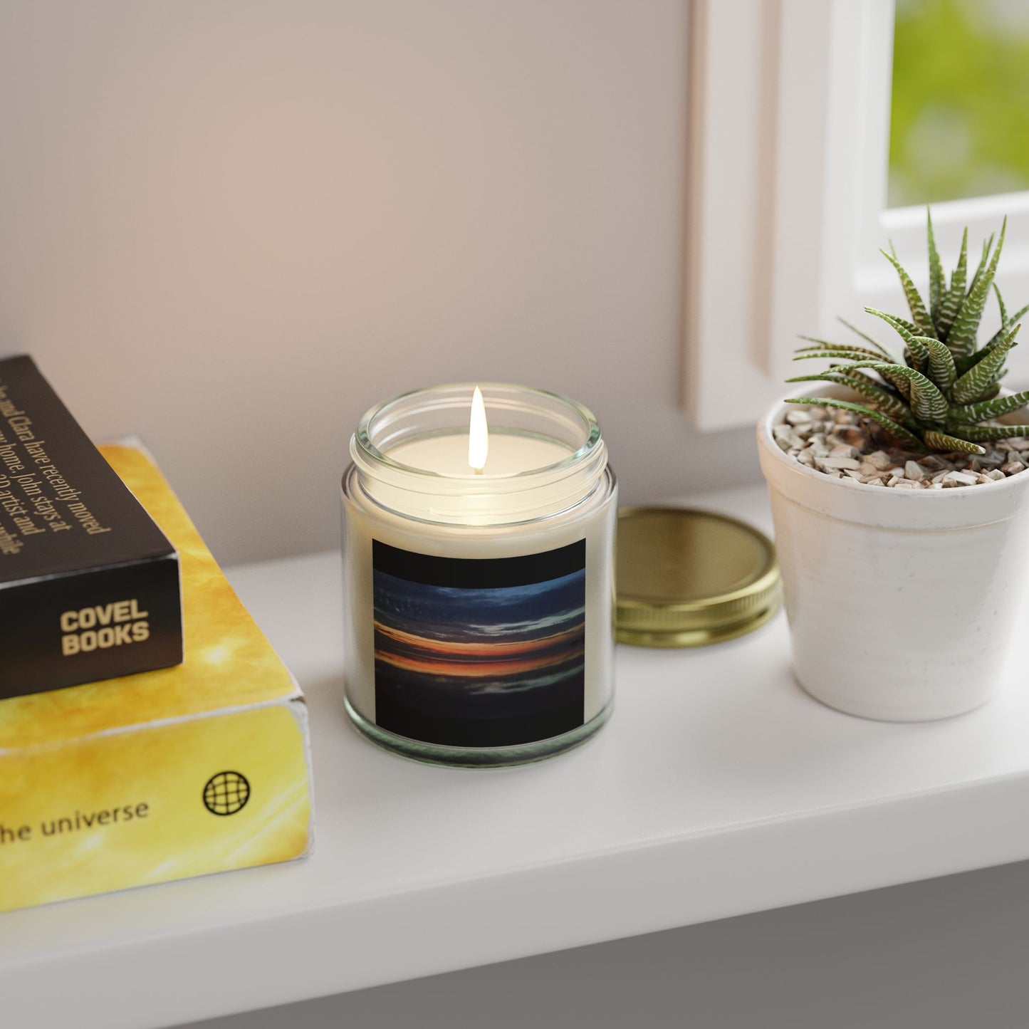 Sunset Bliss Scented Candle - Coconut Apricot Wax (4oz & 9oz)