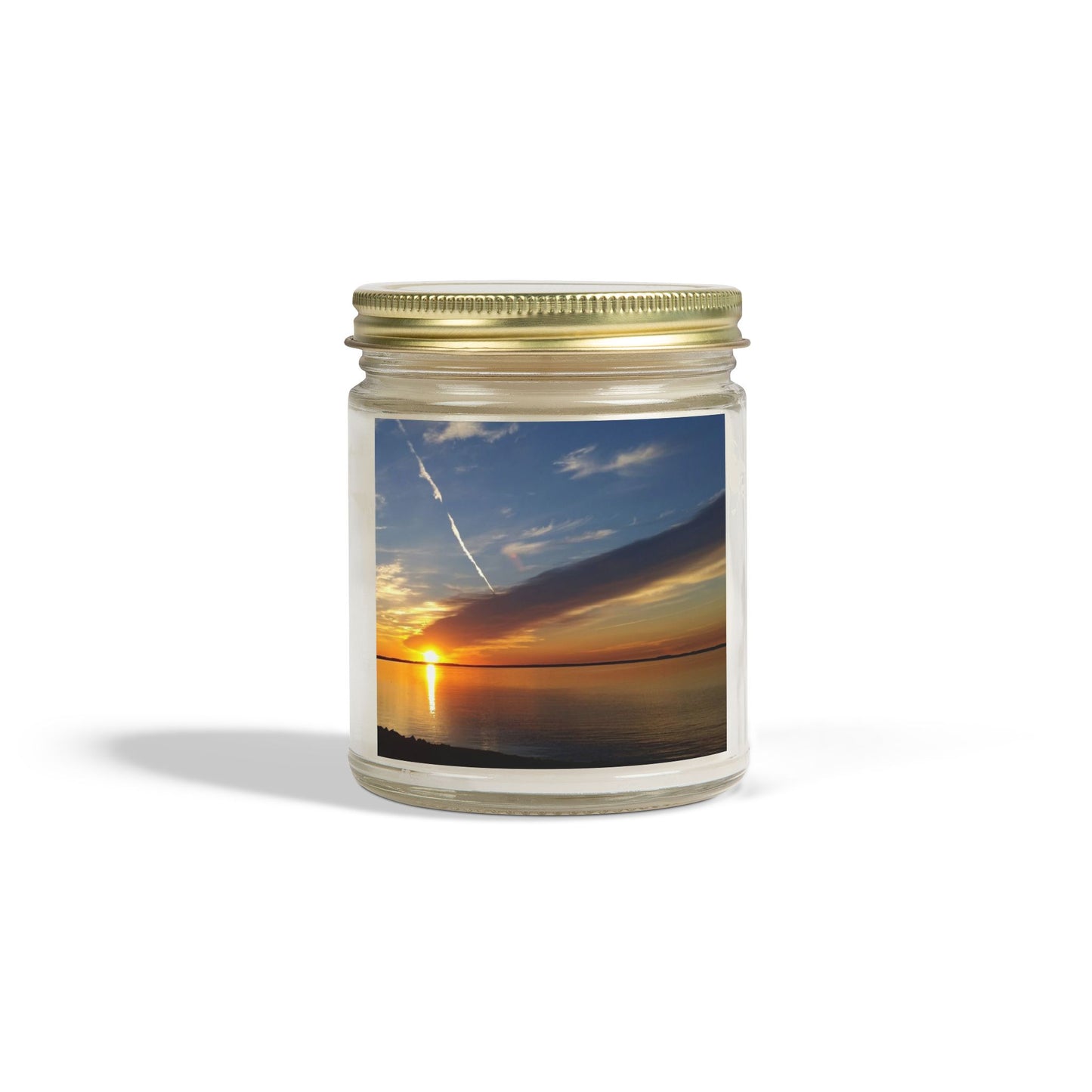 Sunset Serenity Scented Candles - Coconut Apricot Wax (4oz, 9oz)
