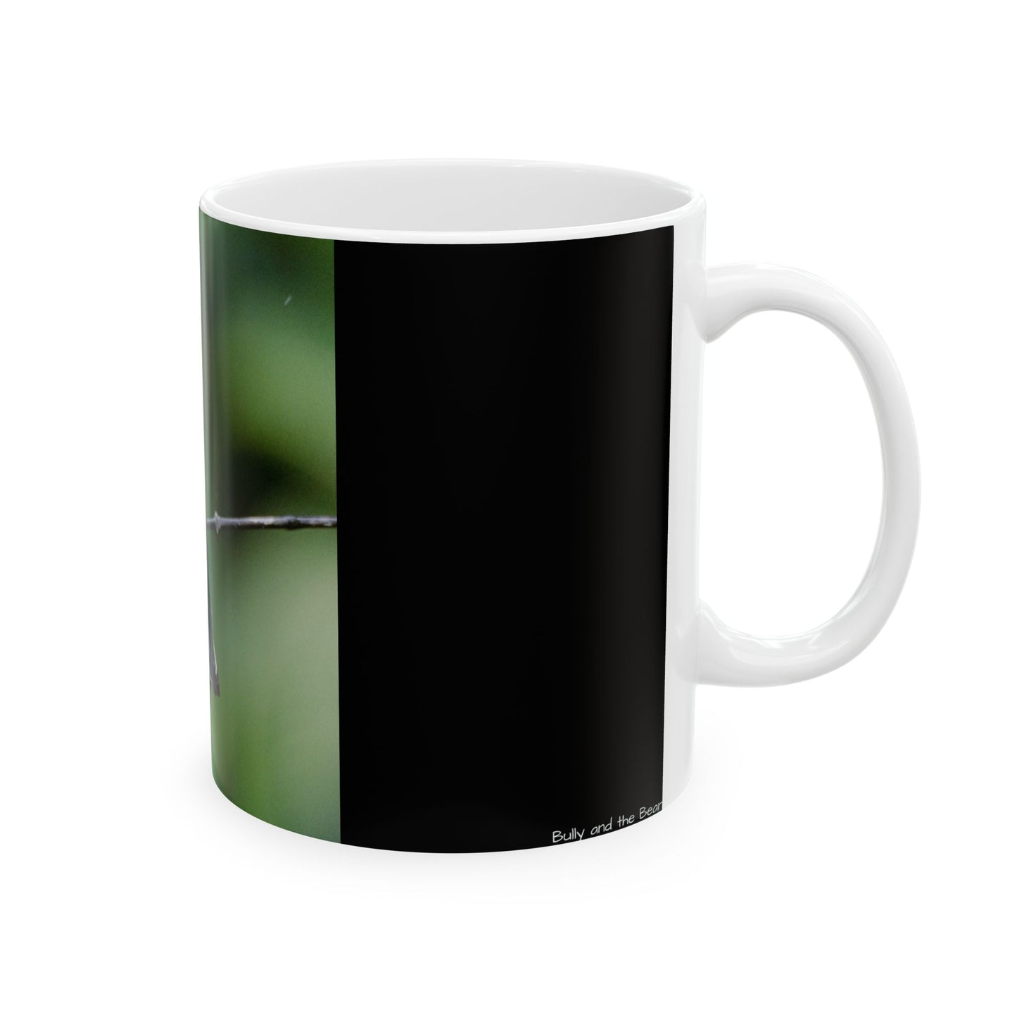 Blue / Green Hummingbird Ceramic Mug, (11oz, 15oz)