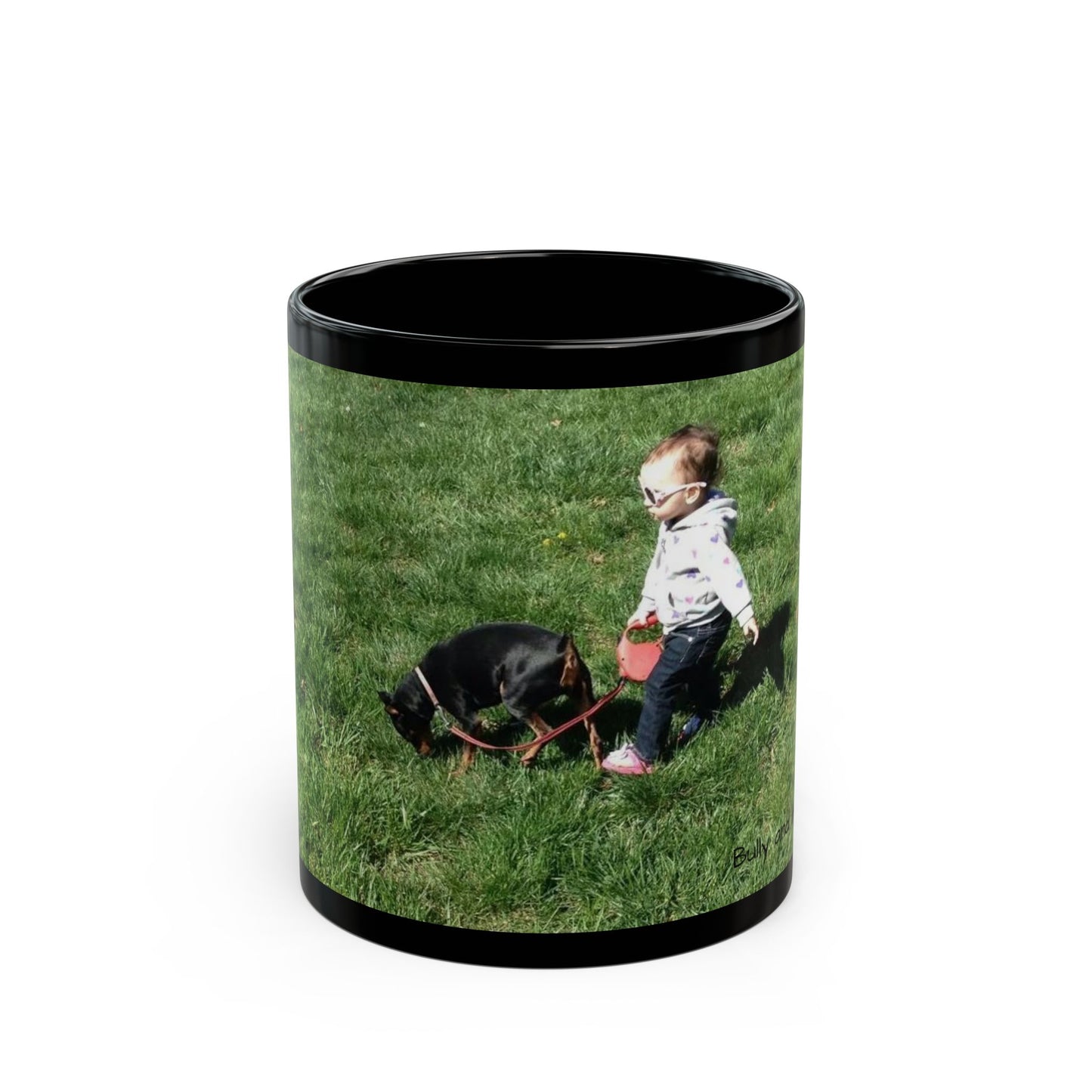 Little lady and her BFF Black Mug (11oz, 15oz)