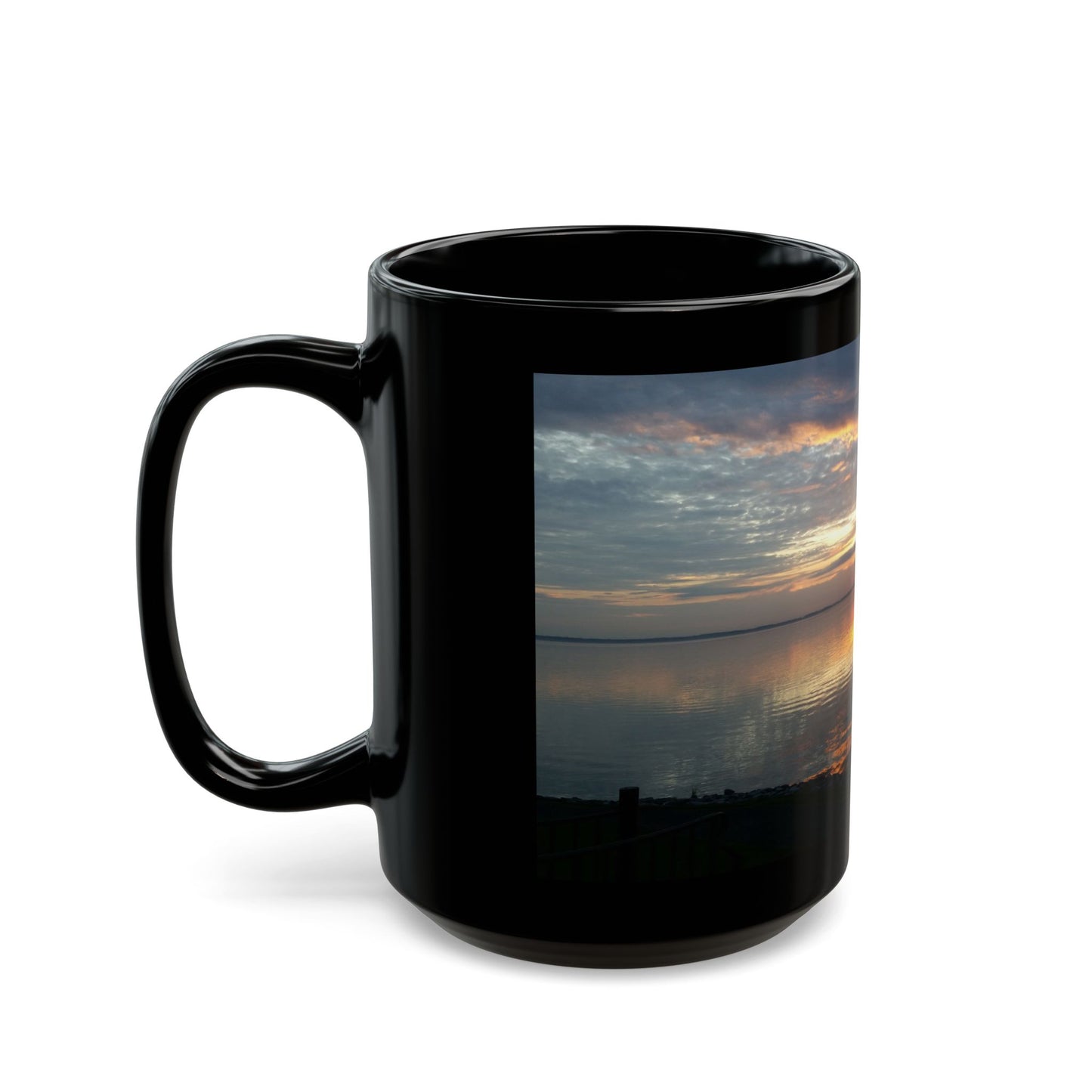 Stormy Sunrise Black Mug (11oz, 15oz)