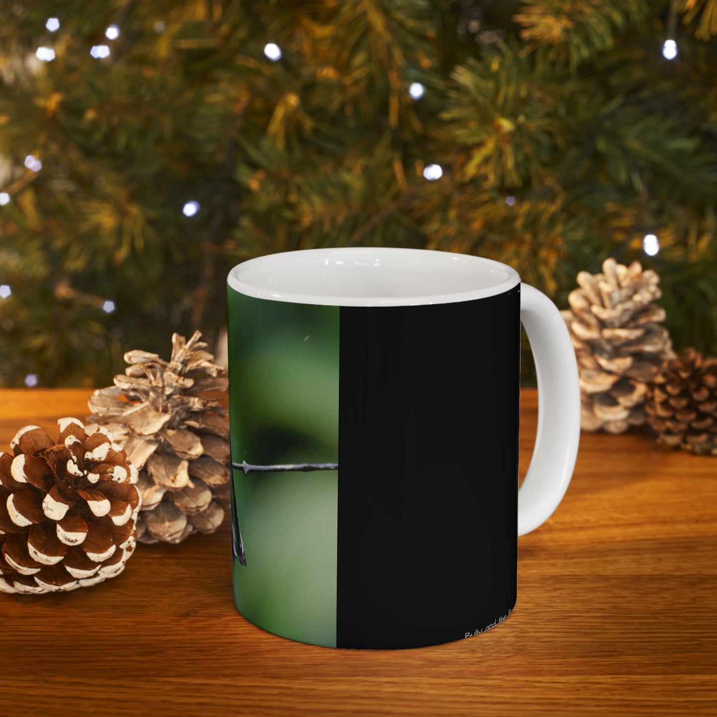 Blue / Green Hummingbird Ceramic Mug, (11oz, 15oz)
