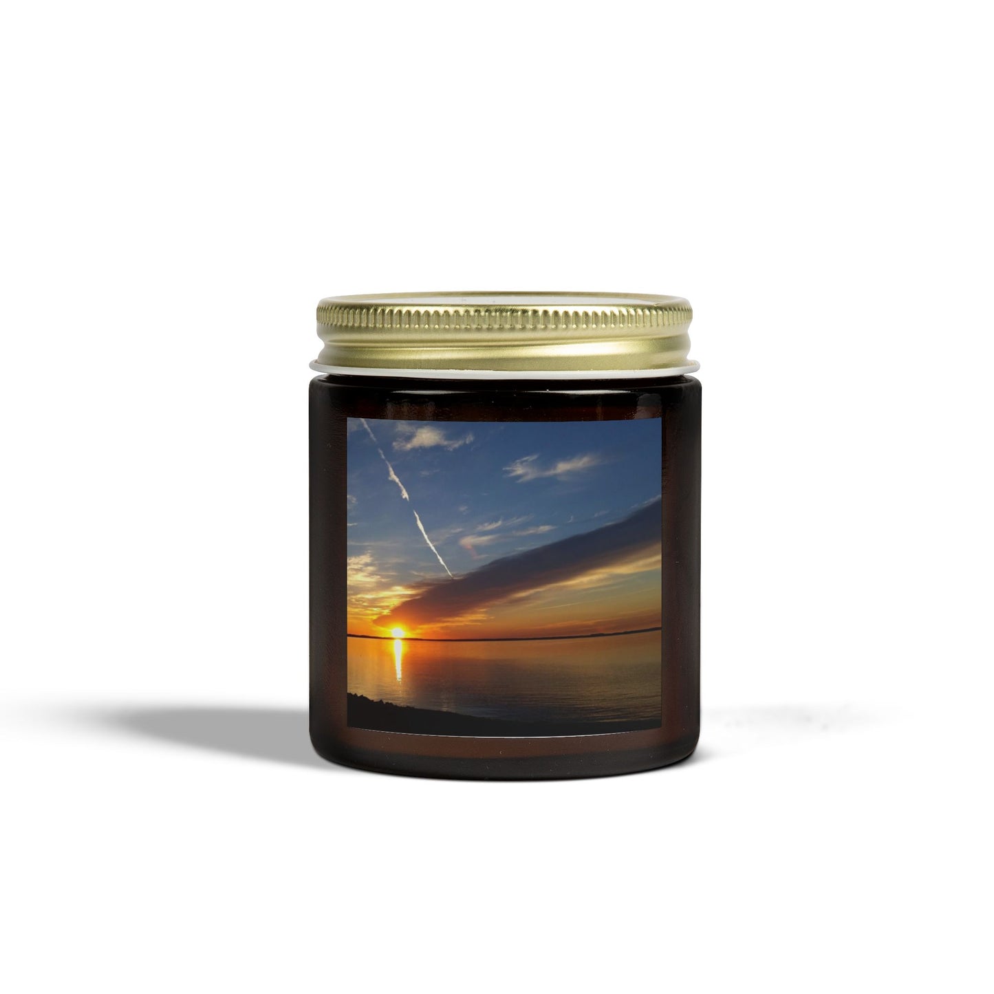 Sunset Serenity Scented Candles - Coconut Apricot Wax (4oz, 9oz)