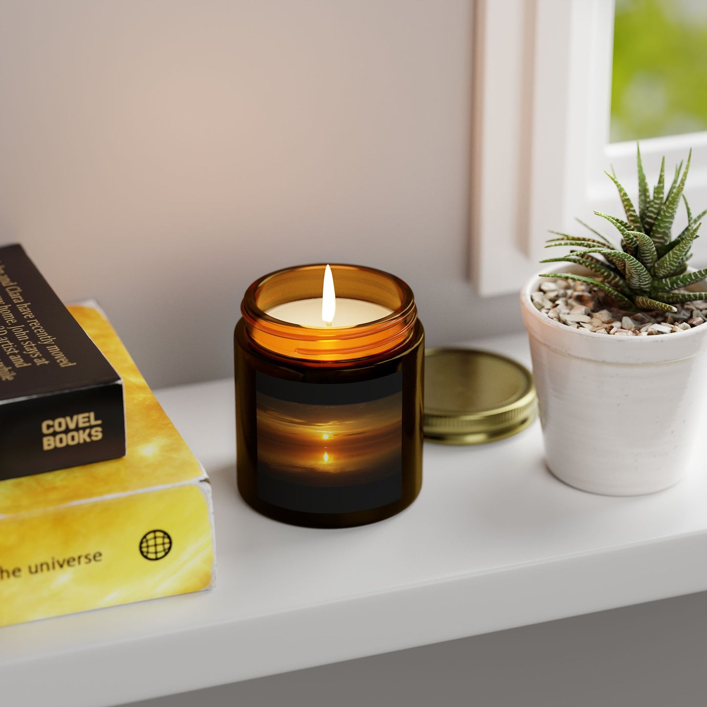 Sunset Scented Candle | Coconut Apricot Wax - 4oz & 9oz