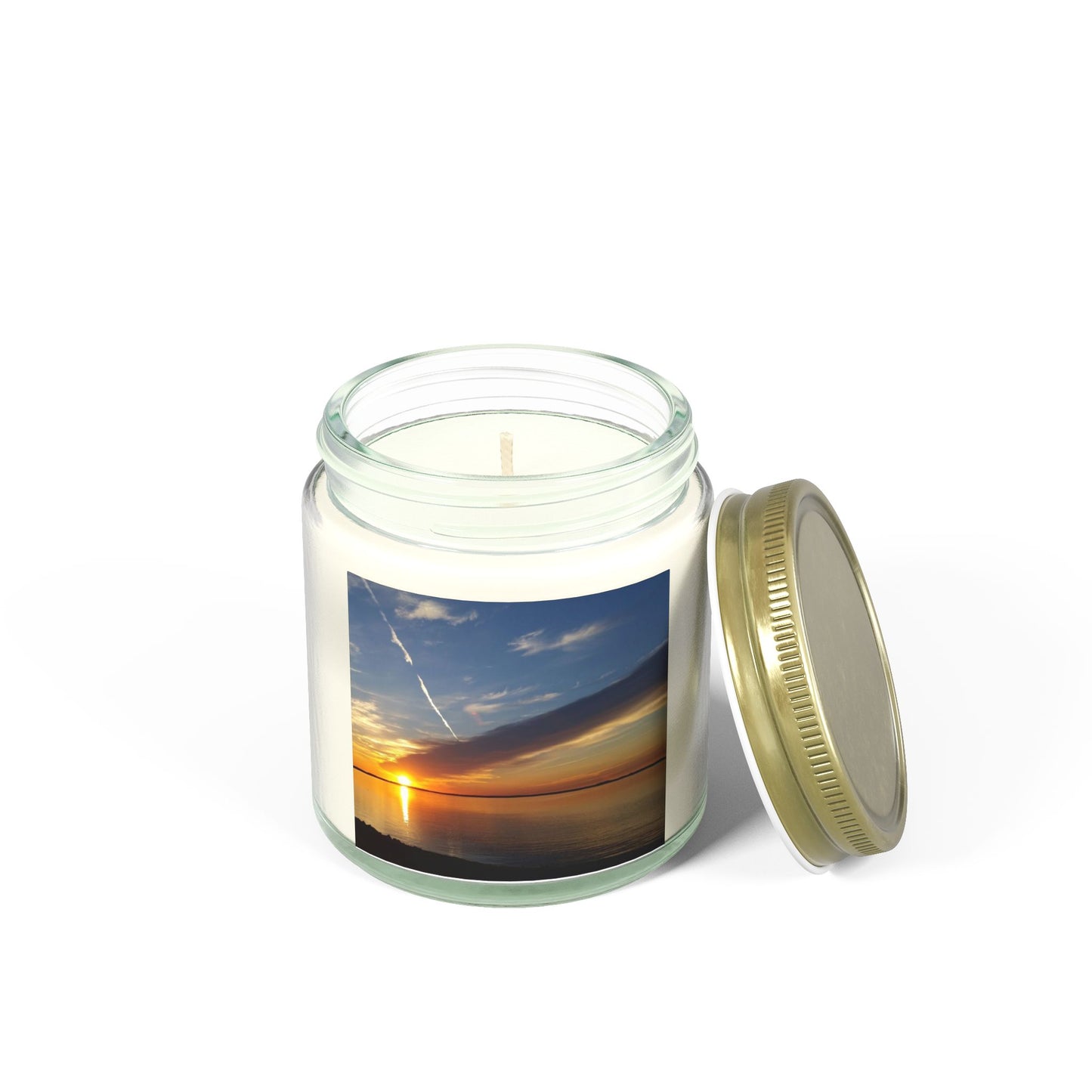 Sunset Serenity Scented Candles - Coconut Apricot Wax (4oz, 9oz)