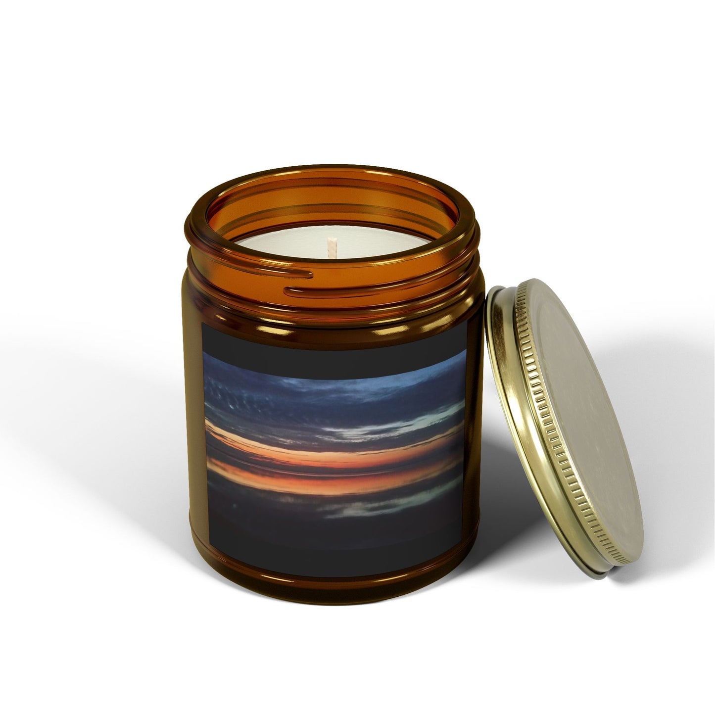 Sunset Bliss Scented Candle - Coconut Apricot Wax (4oz & 9oz)