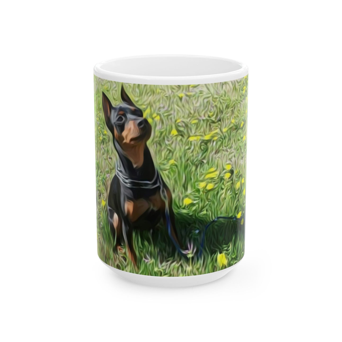 Min Pin Ceramic Mug, (11oz, 15oz)