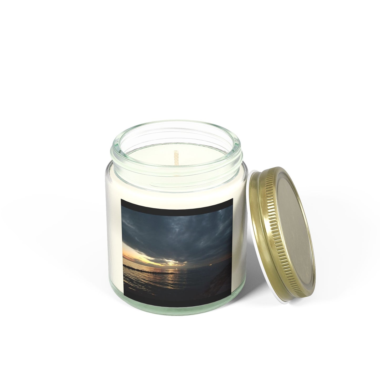 Coastal Sunset Scented Candle - Coconut Apricot Wax (4oz & 9oz)