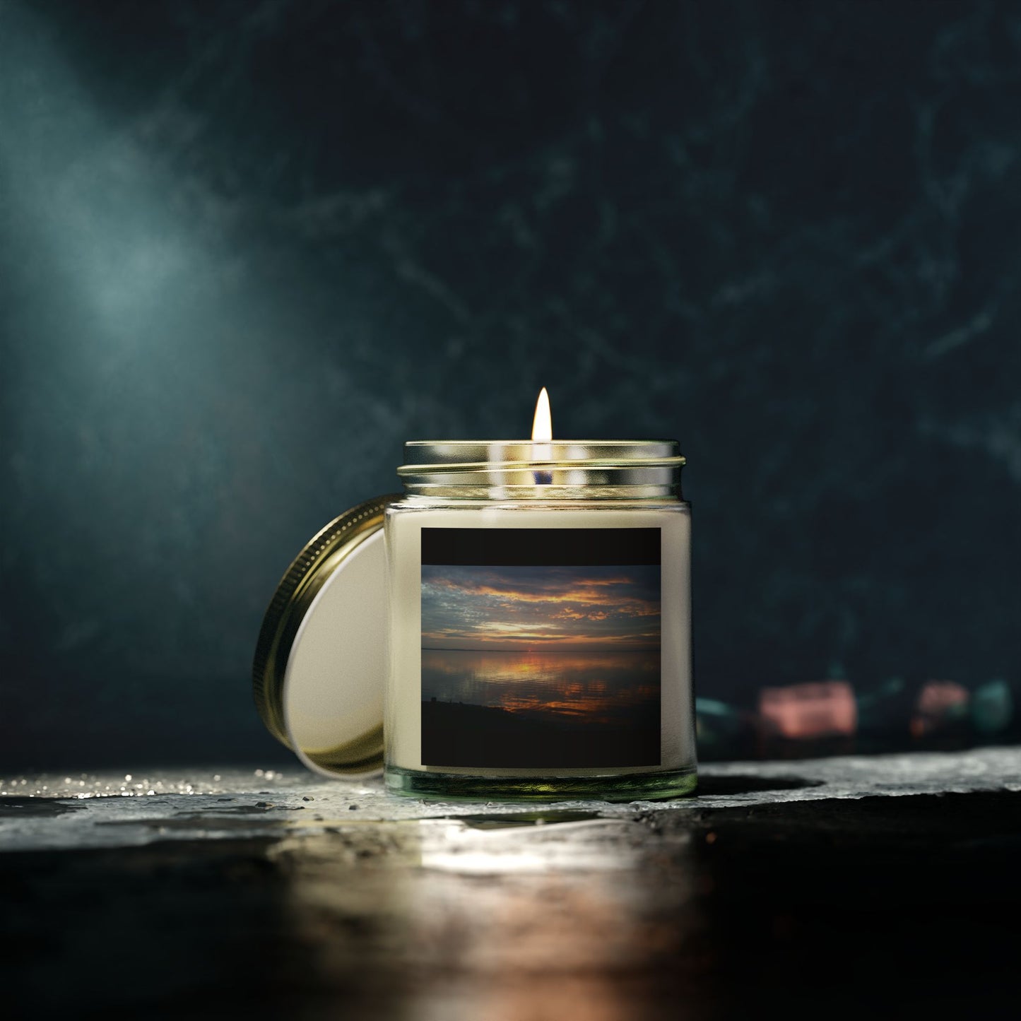 Coconut Apricot Scented Candle - Relaxing Sunset Vibes, Perfect for Home Decor & Gifts
