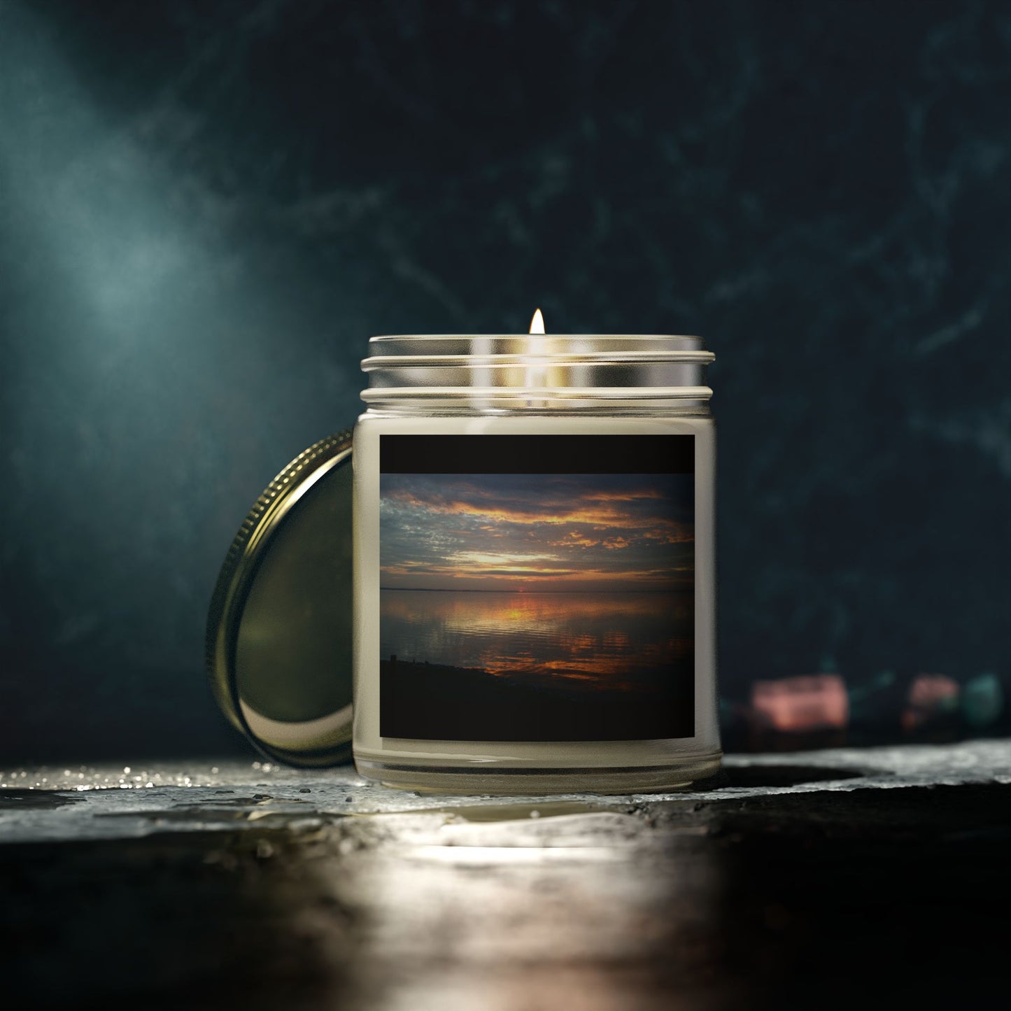 Coconut Apricot Scented Candle - Relaxing Sunset Vibes, Perfect for Home Decor & Gifts