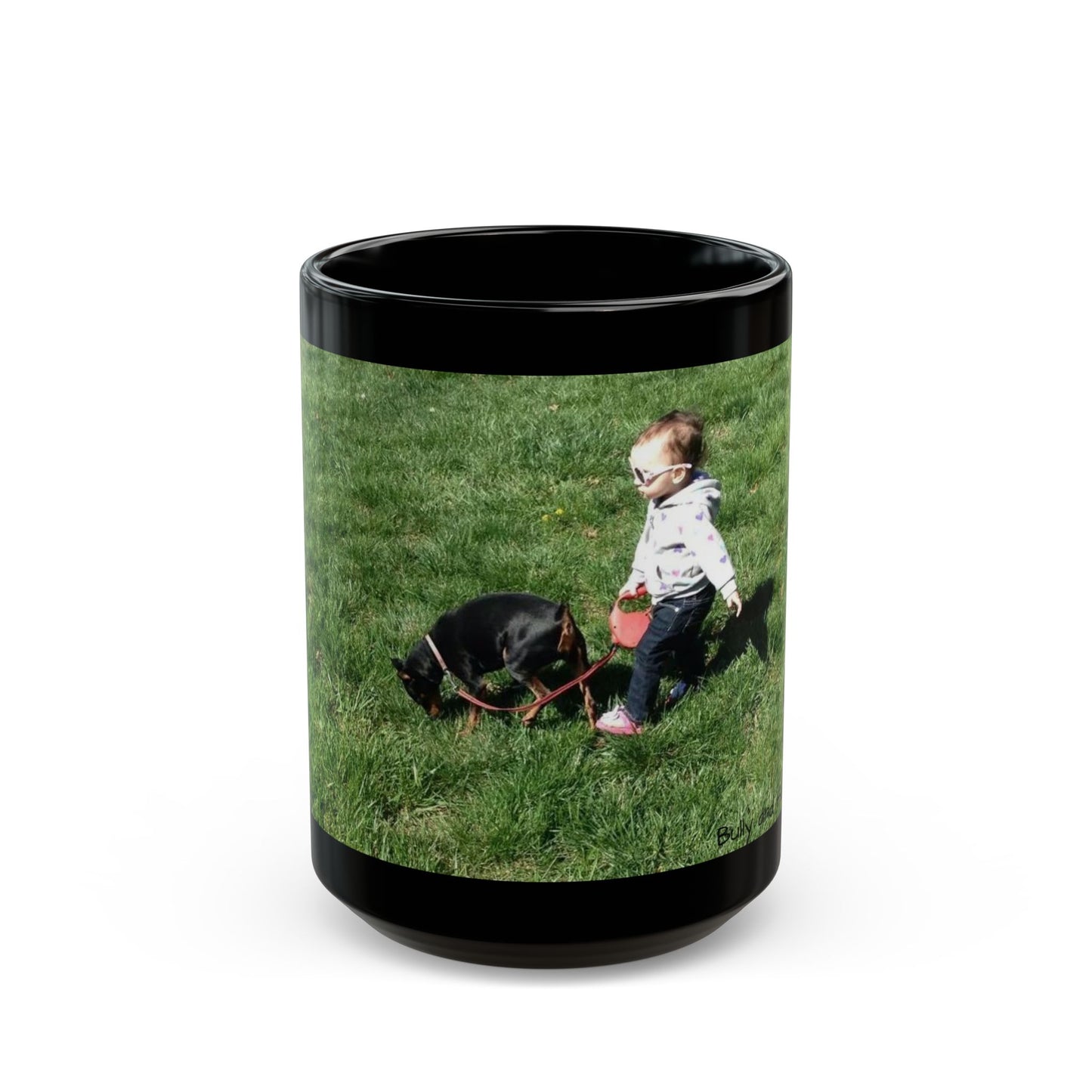 Little lady and her BFF Black Mug (11oz, 15oz)