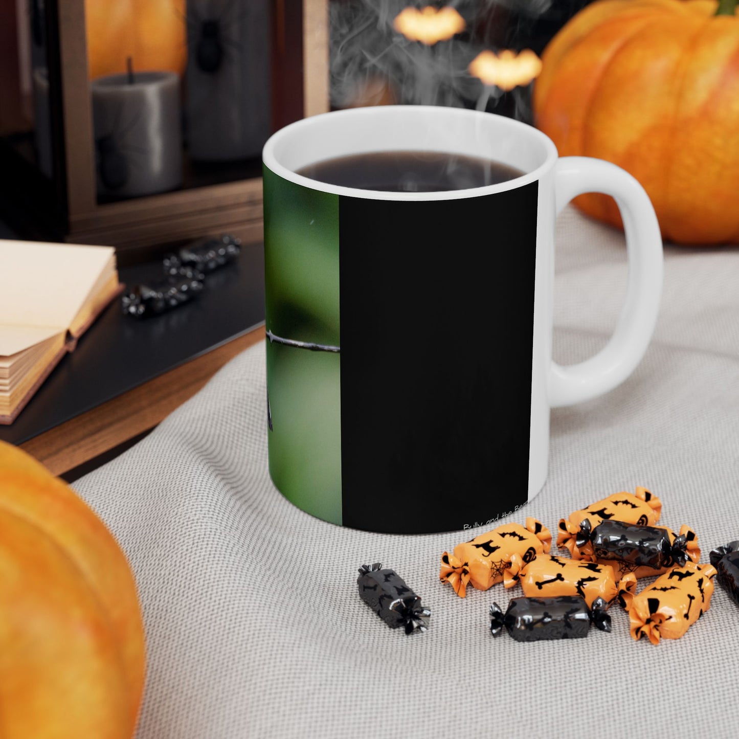 Blue / Green Hummingbird Ceramic Mug, (11oz, 15oz)