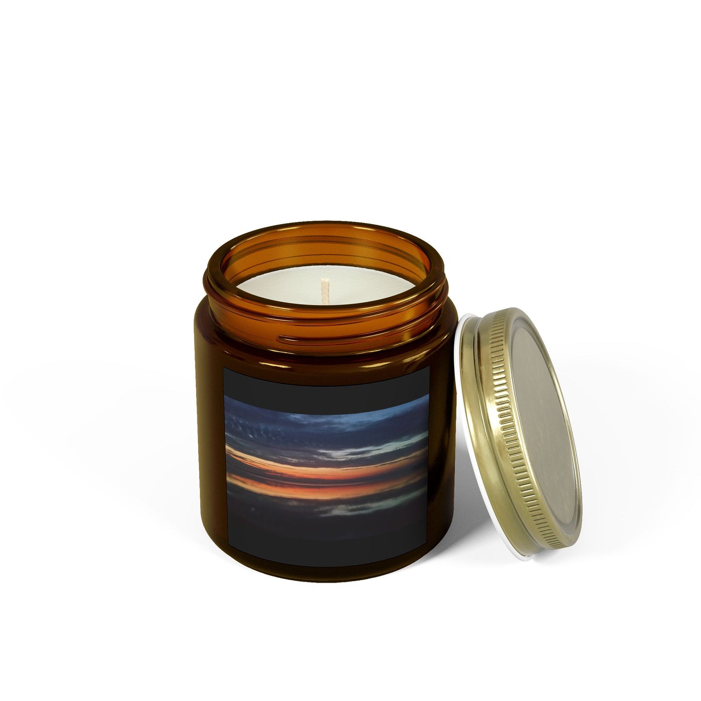 Sunset Bliss Scented Candle - Coconut Apricot Wax (4oz & 9oz)