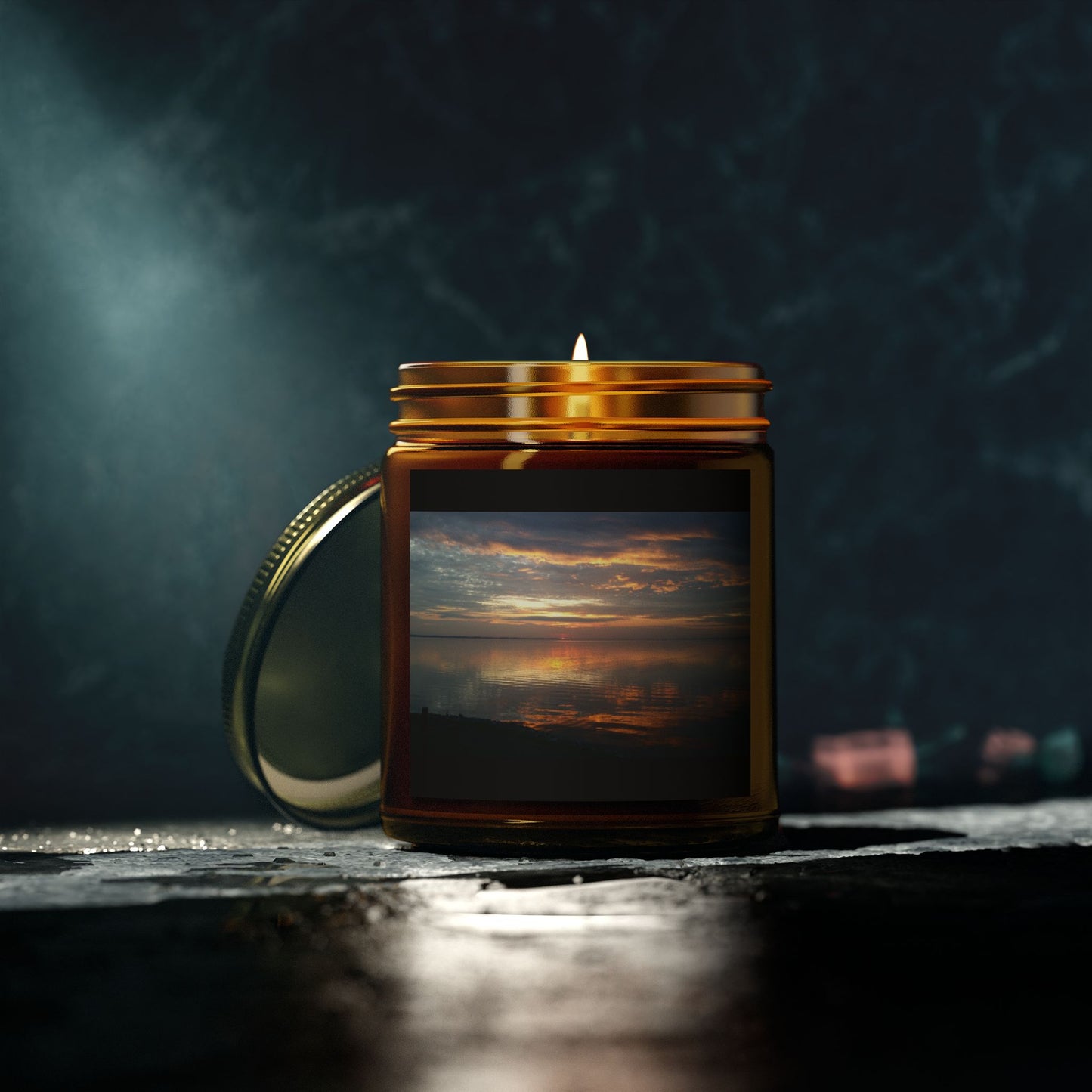 Coconut Apricot Scented Candle - Relaxing Sunset Vibes, Perfect for Home Decor & Gifts