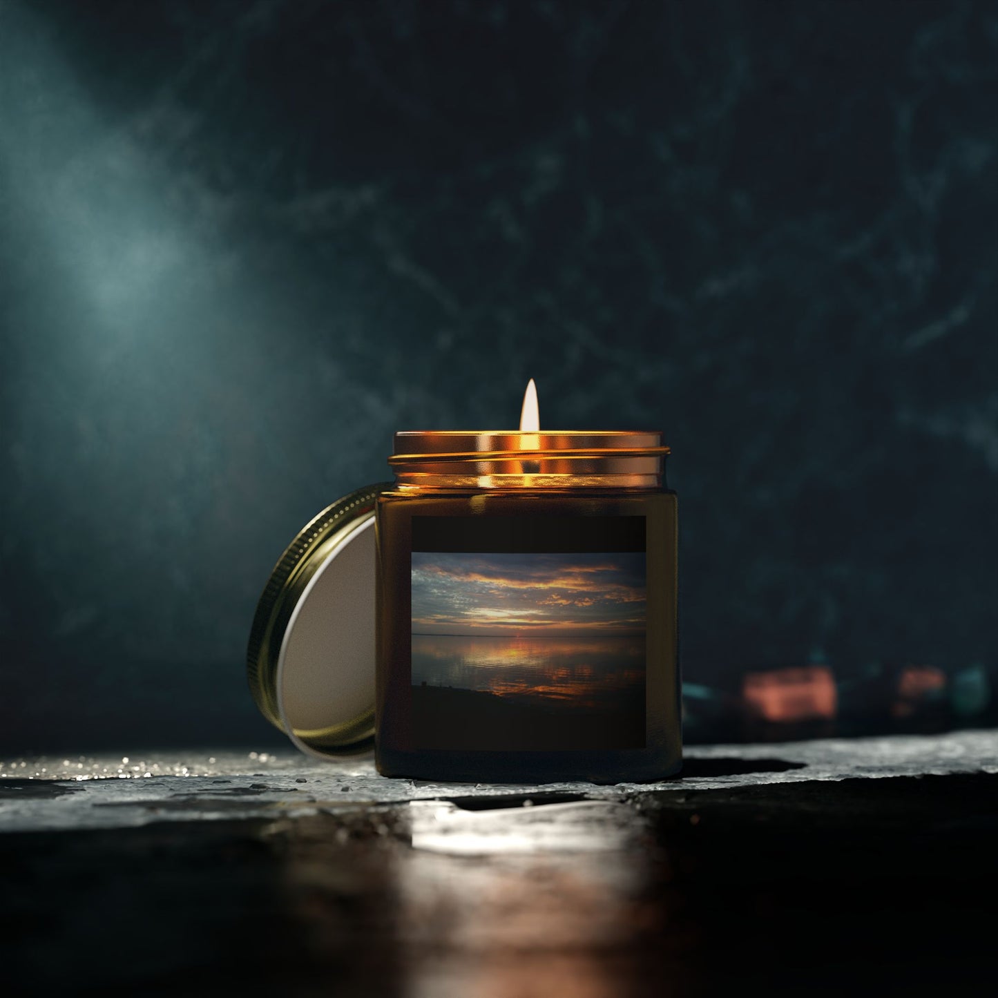 Coconut Apricot Scented Candle - Relaxing Sunset Vibes, Perfect for Home Decor & Gifts