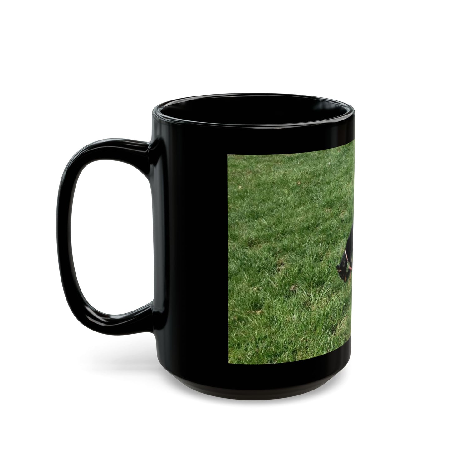 Little lady and her BFF Black Mug (11oz, 15oz)