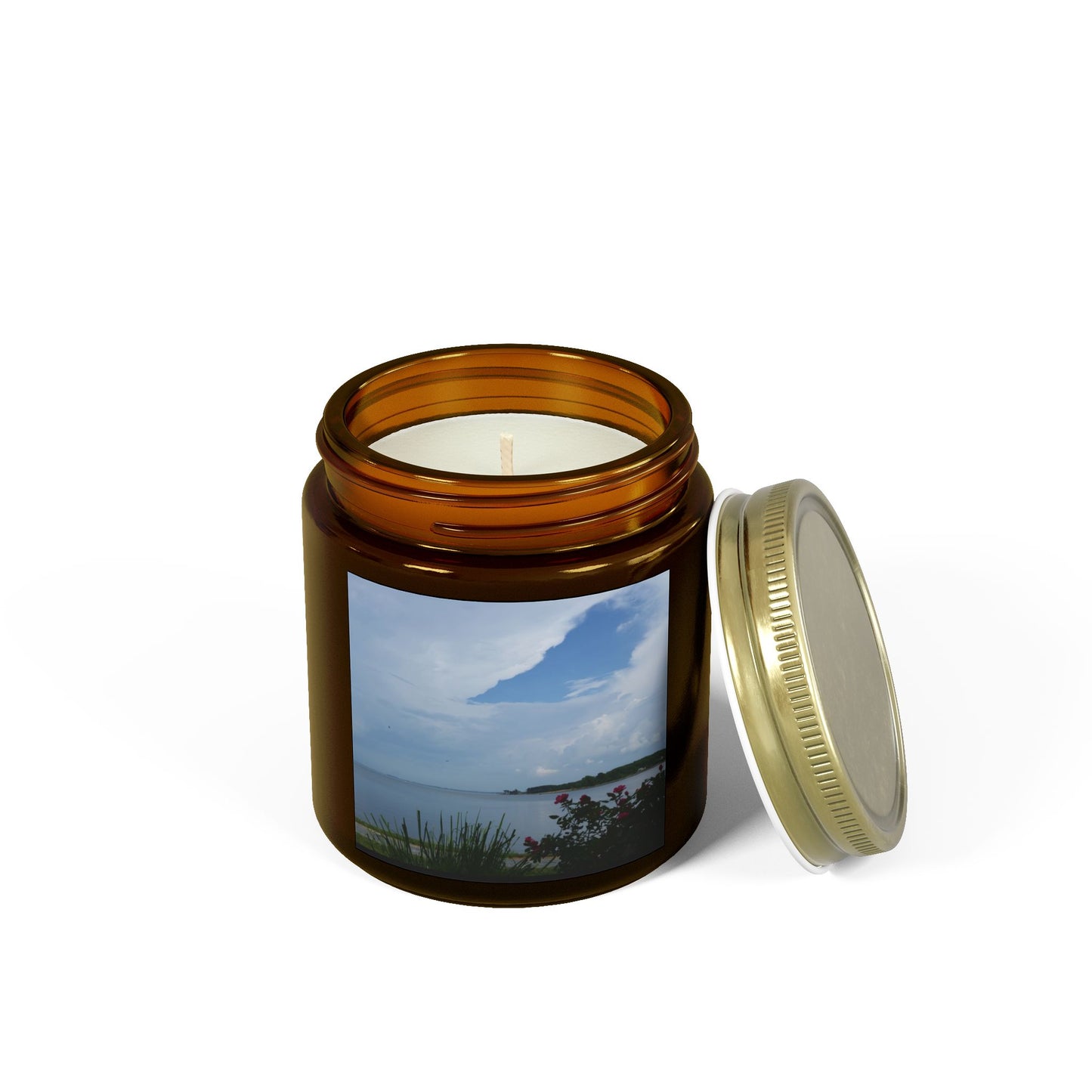Bay View Relaxing Scented Candles - Coconut Apricot Wax (4oz & 9oz) - Perfect for Home Decor and Gift Giving