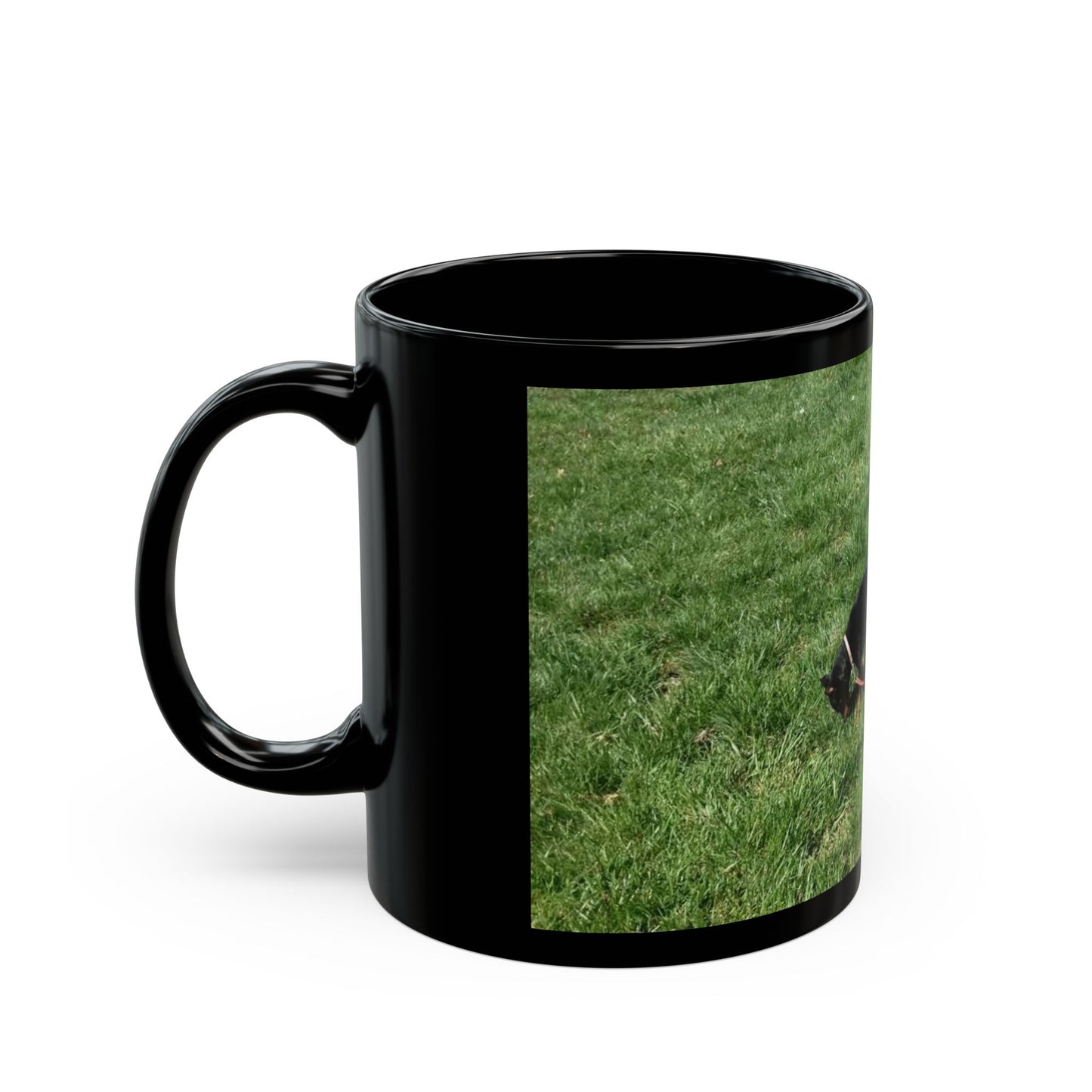 Little lady and her BFF Black Mug (11oz, 15oz)