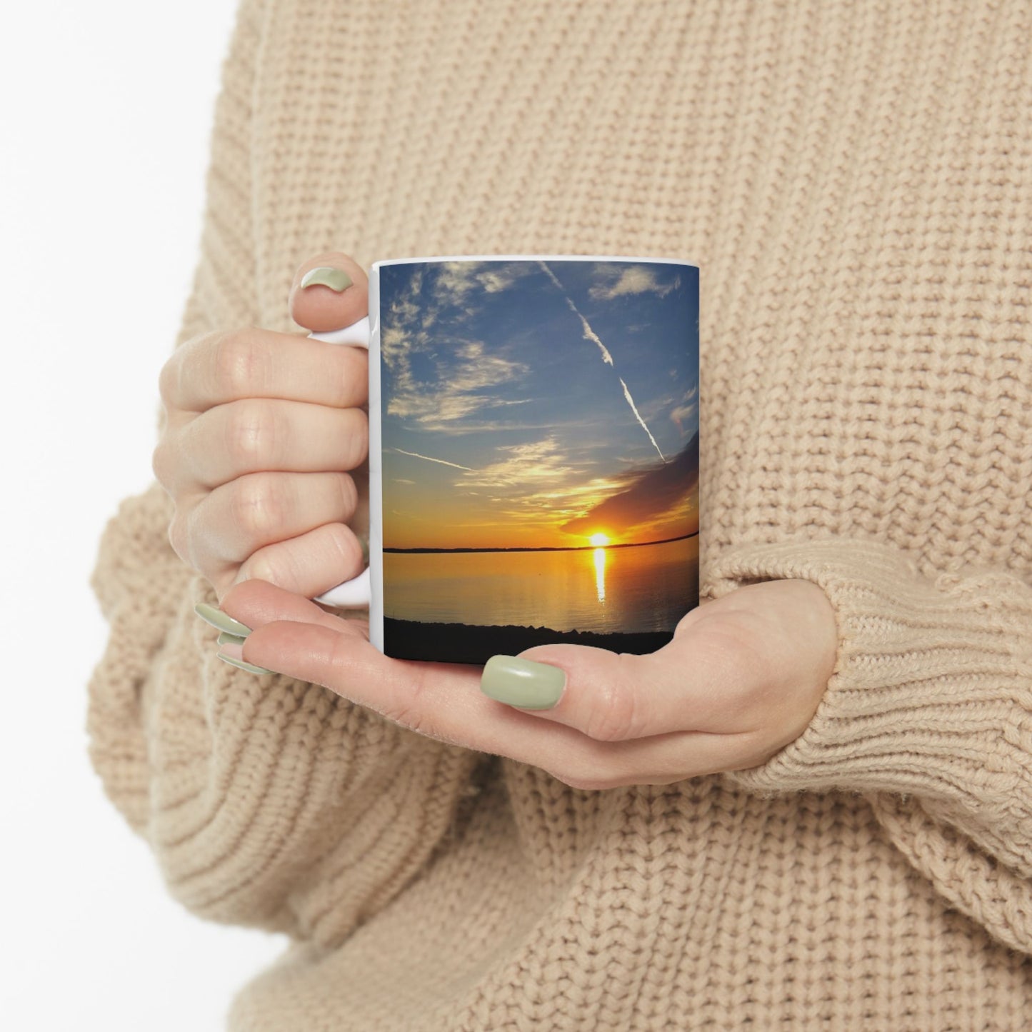 Sunrise Ceramic Mug, (11oz, 15oz)