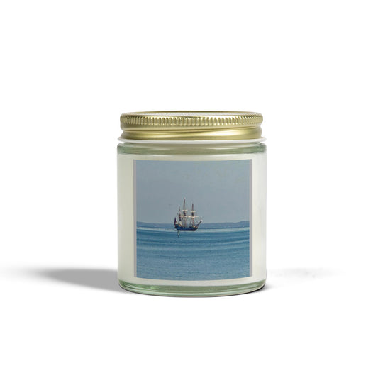 Nautical Scented Candles, Coconut Apricot Wax (4oz, 9oz)