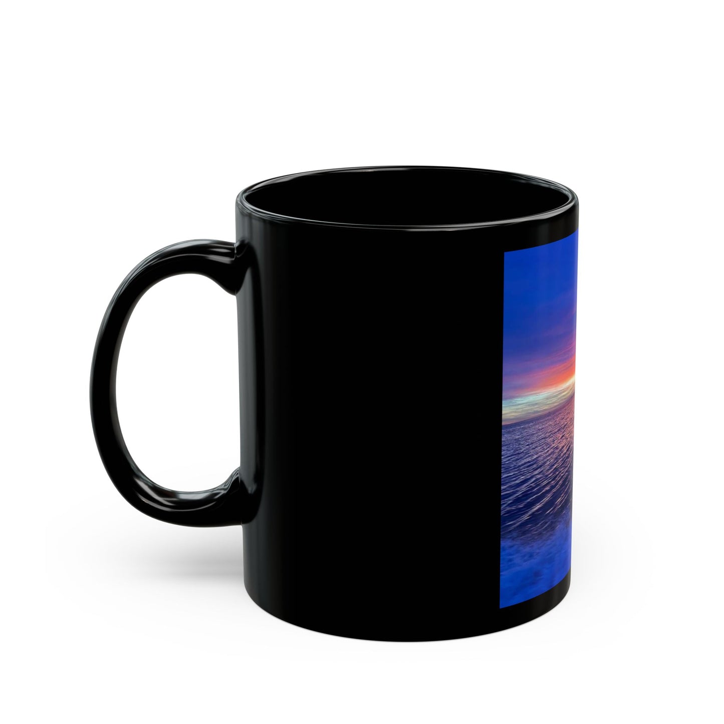 Serene Sunset Black Mug - 11oz & 15oz  Nature Lovers