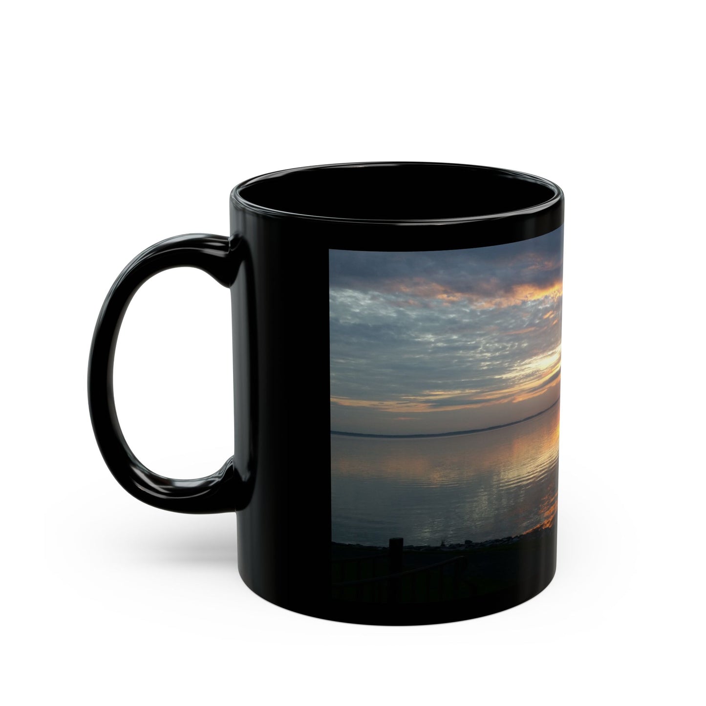 Stormy Sunrise Black Mug (11oz, 15oz)