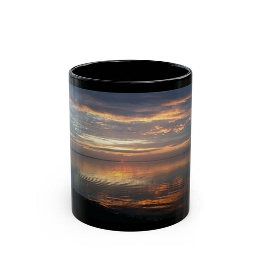 Stormy Sunrise Black Mug (11oz, 15oz)