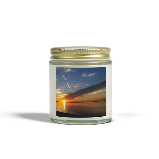 Sunset Serenity Scented Candles - Coconut Apricot Wax (4oz, 9oz)