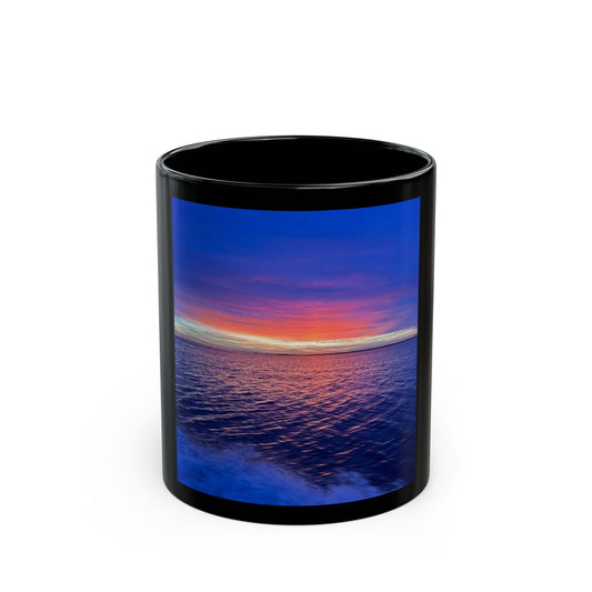 Serene Sunset Black Mug - 11oz & 15oz  Nature Lovers